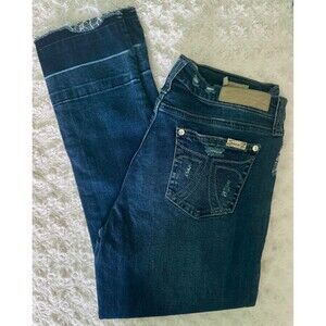 Seven 7 ankle jeans Skinny Easy Fit sz 10 raw hem